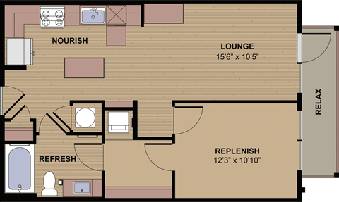 A1G_1BD 1 Bath_717sqft.